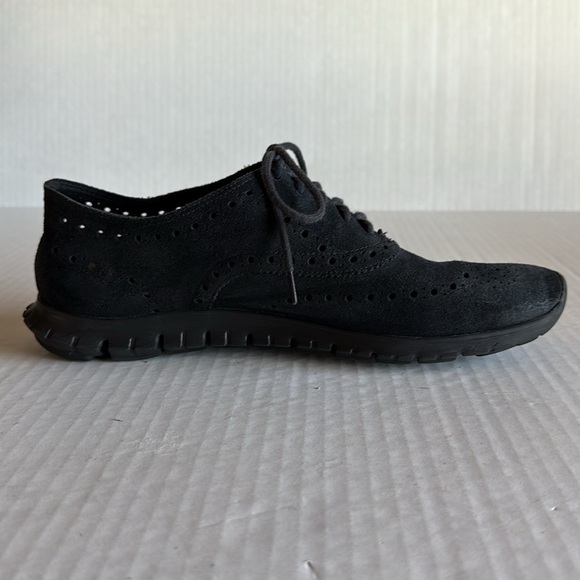 Cole Haan Black ZeroGrand Stitchlite Wingtip Oxfords - Picture 4 of 11